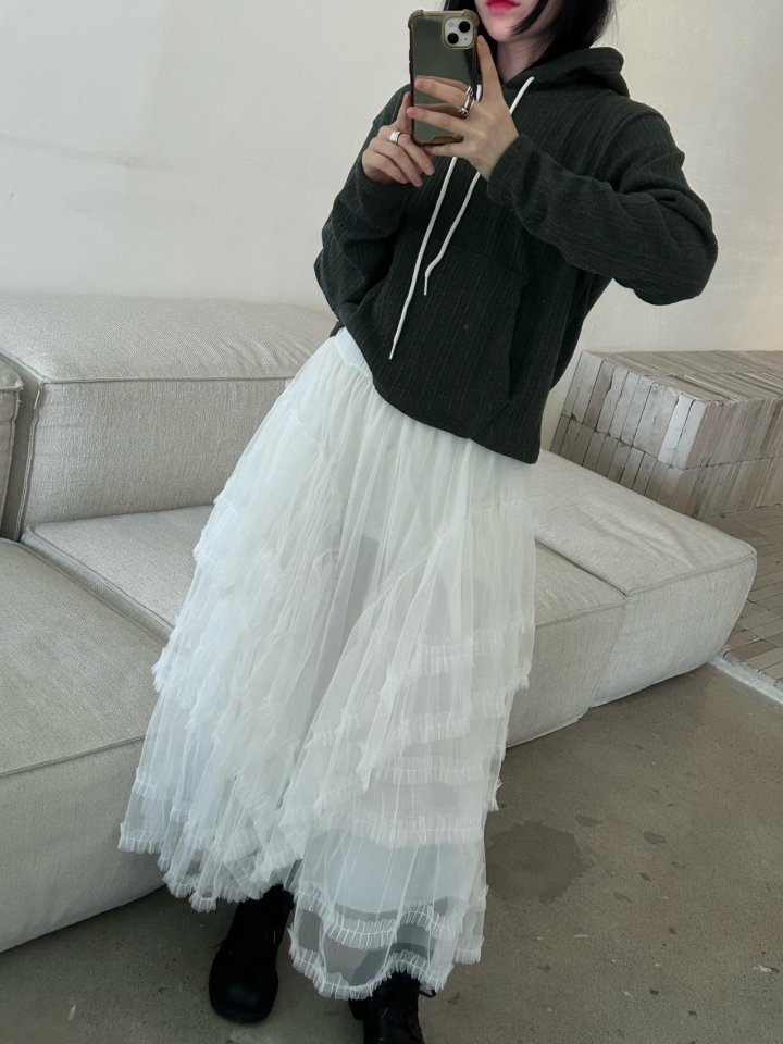 Buckle - Korean Women Fashion - #restrostyle - Mag Frill Skirt - 9