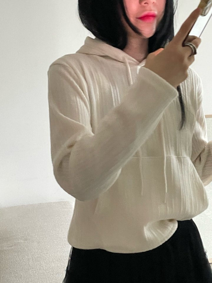 Buckle - Korean Women Fashion - #restrostyle - Lost Knit Hoodie - 6