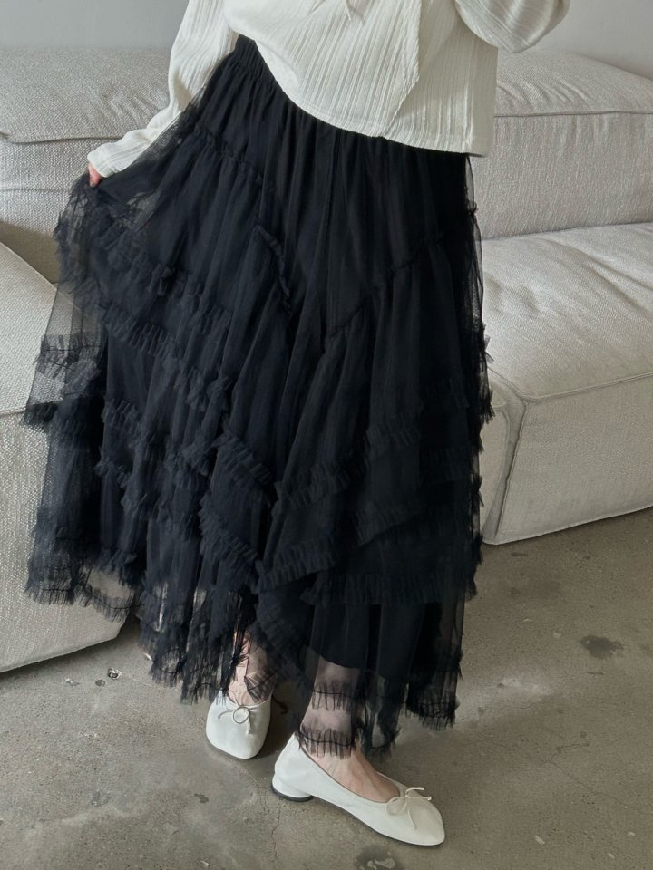 Buckle - Korean Women Fashion - #romanticstyle - Mag Frill Skirt - 11
