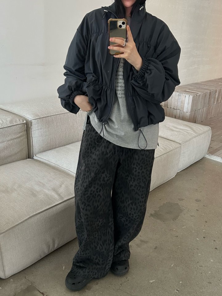 Buckle - Korean Women Fashion - #romanticstyle - Leopard Wide Pants - 5