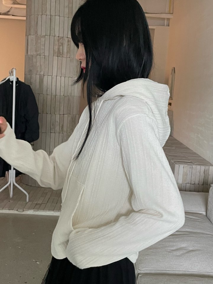 Buckle - Korean Women Fashion - #shopsmall - Lost Knit Hoodie - 8