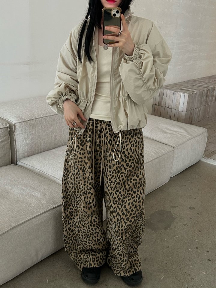 Buckle - Korean Women Fashion - #thatsdarling - Leopard Wide Pants - 6