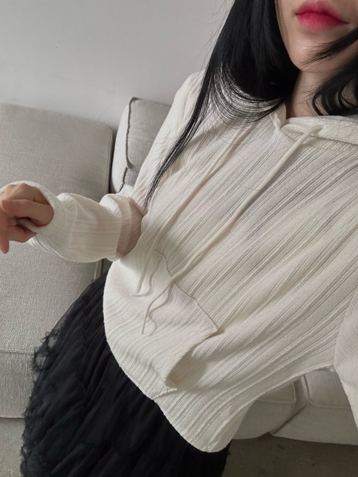 Buckle - Korean Women Fashion - #thelittlethings - Lost Knit Hoodie - 10