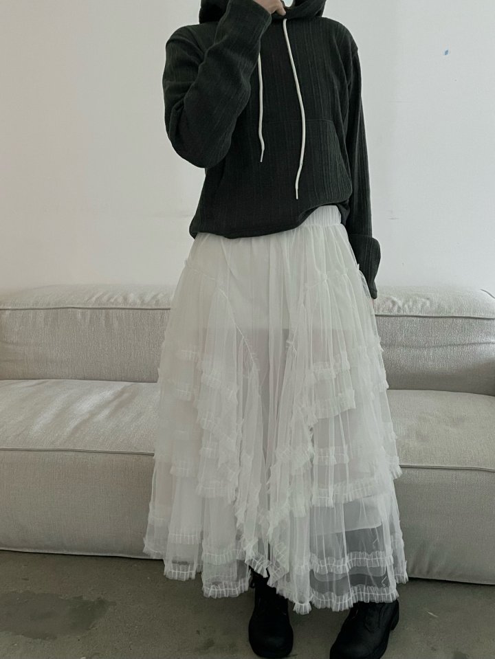 Buckle - Korean Women Fashion - #vintageinspired - Mag Frill Skirt - 8