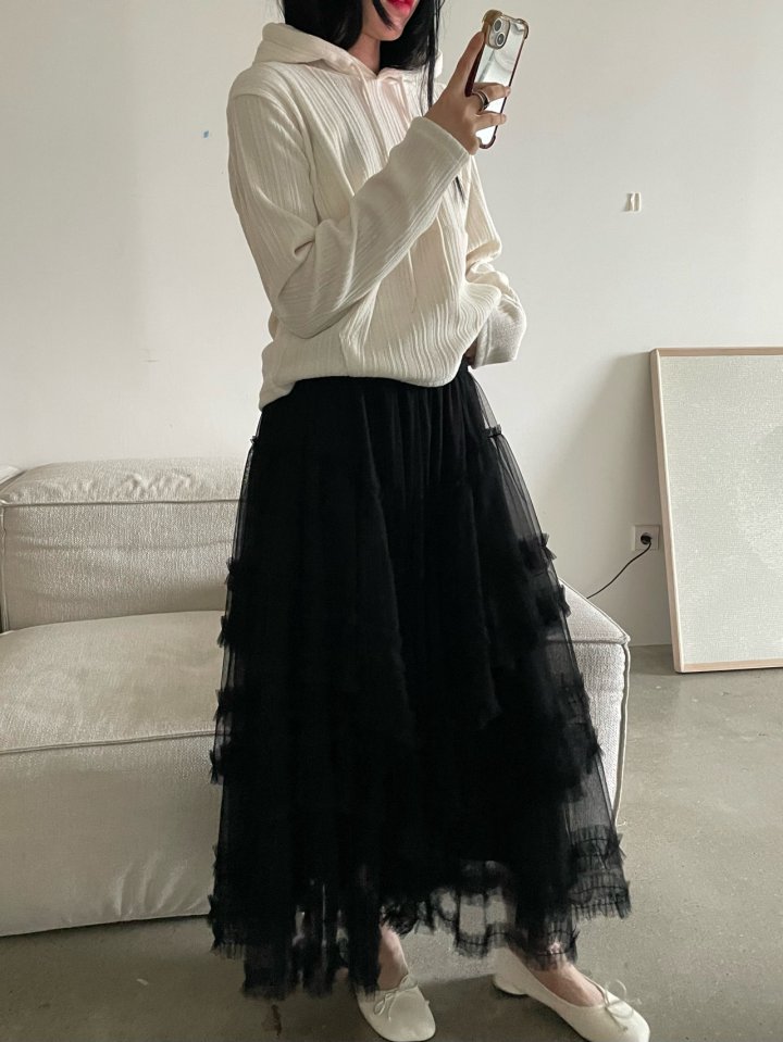 Buckle - Korean Women Fashion - #vintageinspired - Mag Frill Skirt - 7