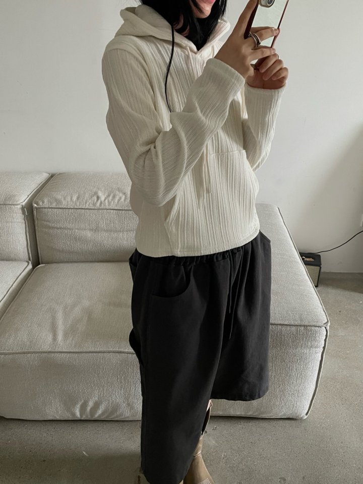 Buckle - Korean Women Fashion - #vintageinspired - Lost Knit Hoodie - 3