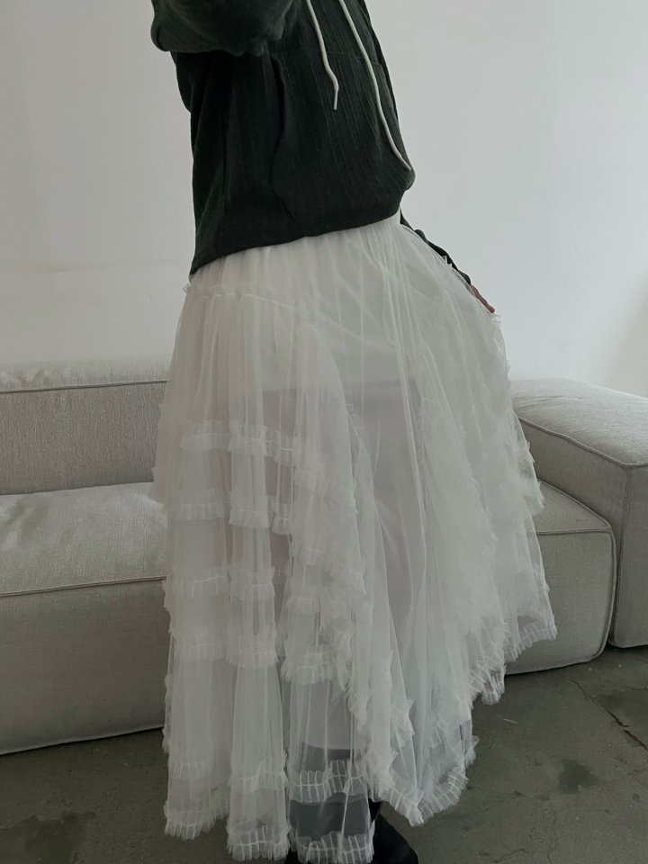 Buckle - Korean Women Fashion - #vintagekidsstyle - Mag Frill Skirt - 9