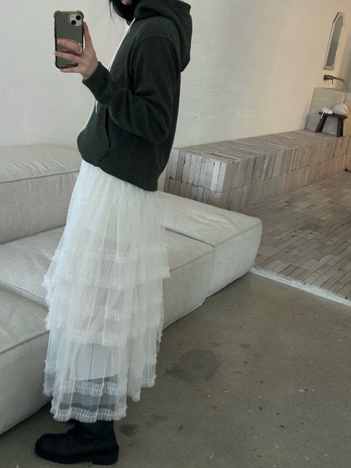 Buckle - Korean Women Fashion - #vintagekidsstyle - Mag Frill Skirt - 7