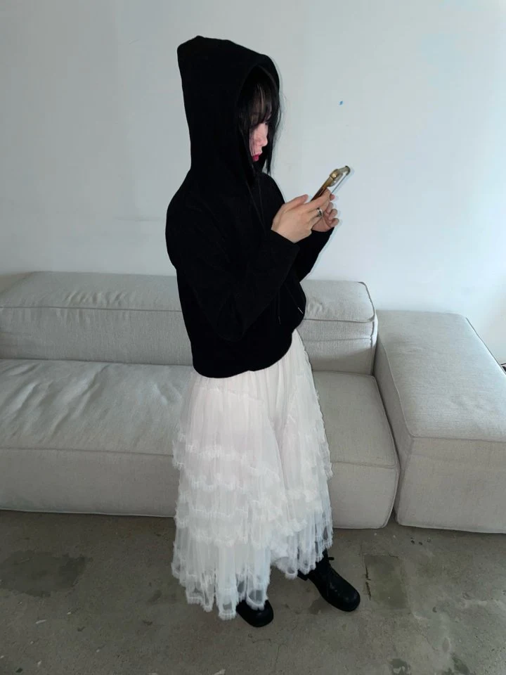 Buckle - Korean Women Fashion - #vintagekidsstyle - Lost Knit Hoodie - 6