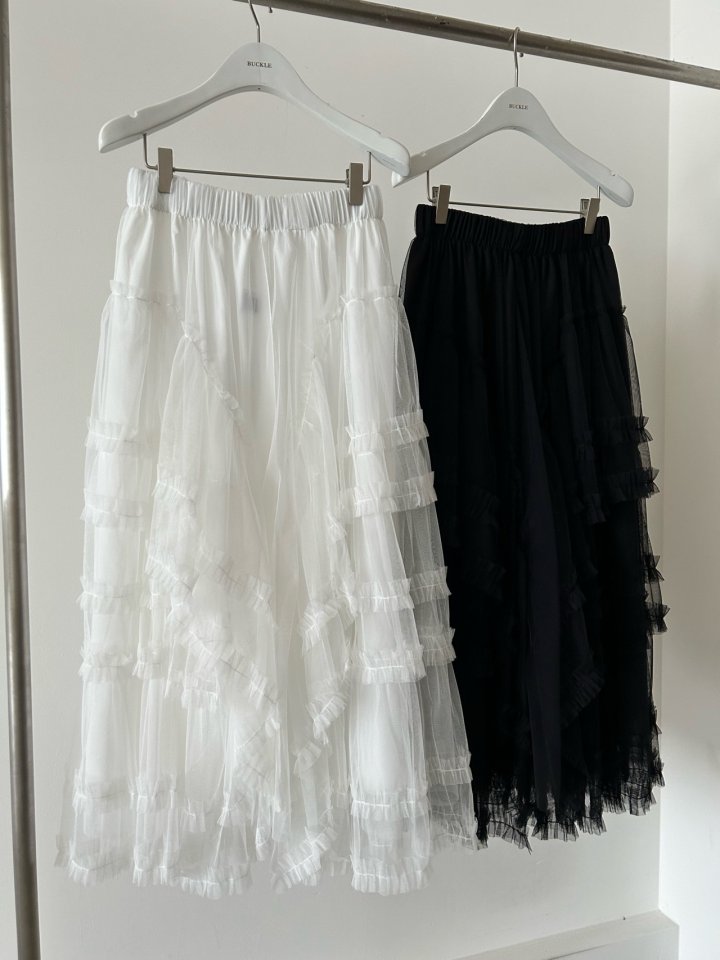 Buckle - Korean Women Fashion - #womensfashion - Mag Frill Skirt