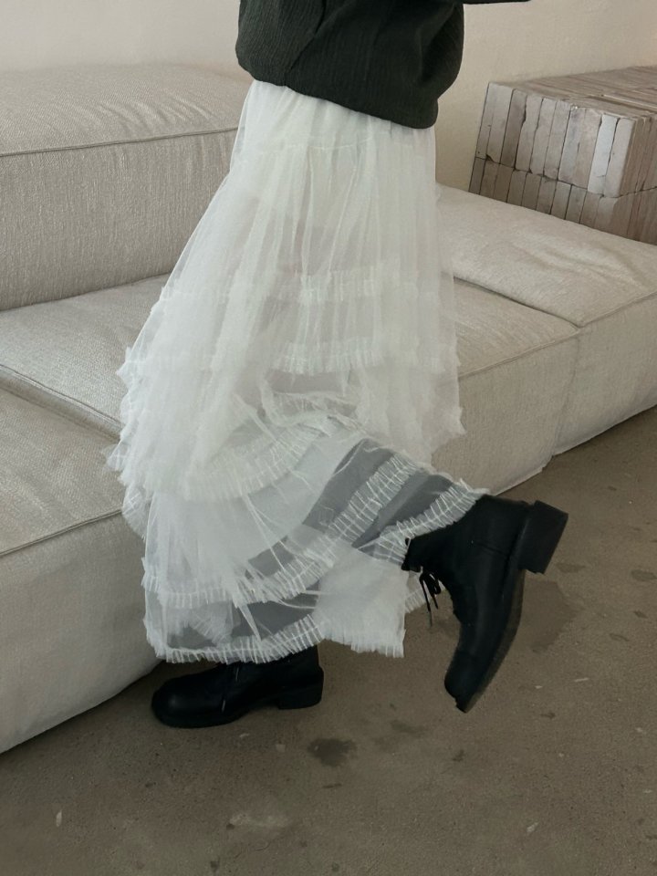 Buckle - Korean Women Fashion - #womensfashion - Mag Frill Skirt