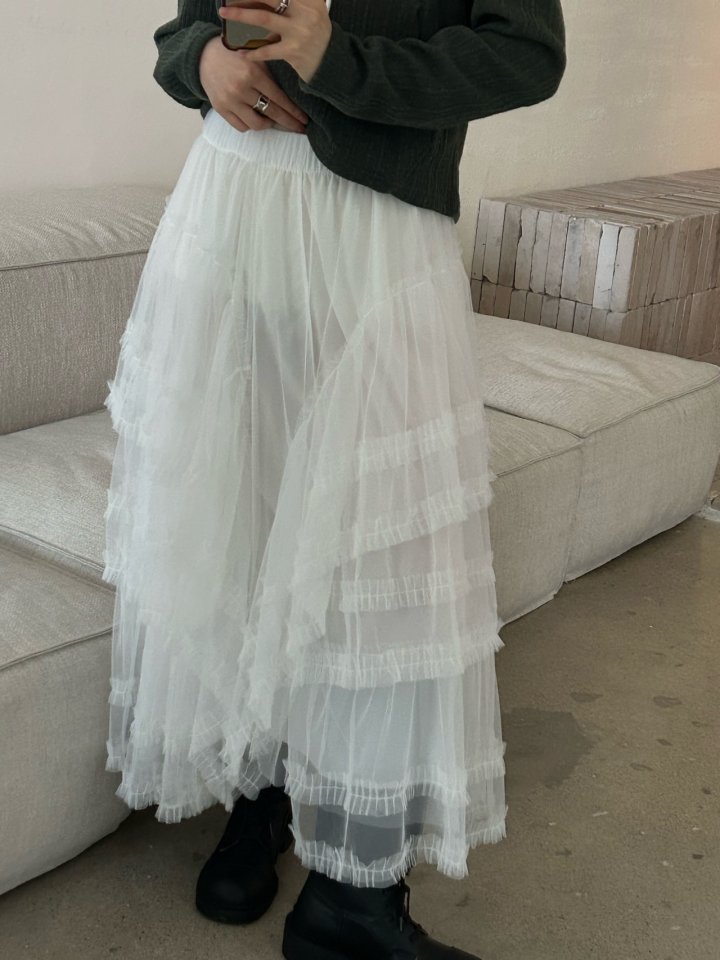 Buckle - Korean Women Fashion - #womensfashion - Mag Frill Skirt - 5