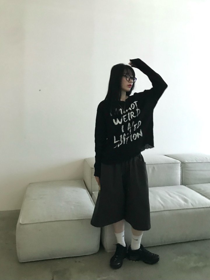 Buckle - Korean Women Fashion - #womensfashion - Wool Buckle Knit Pullover - 5