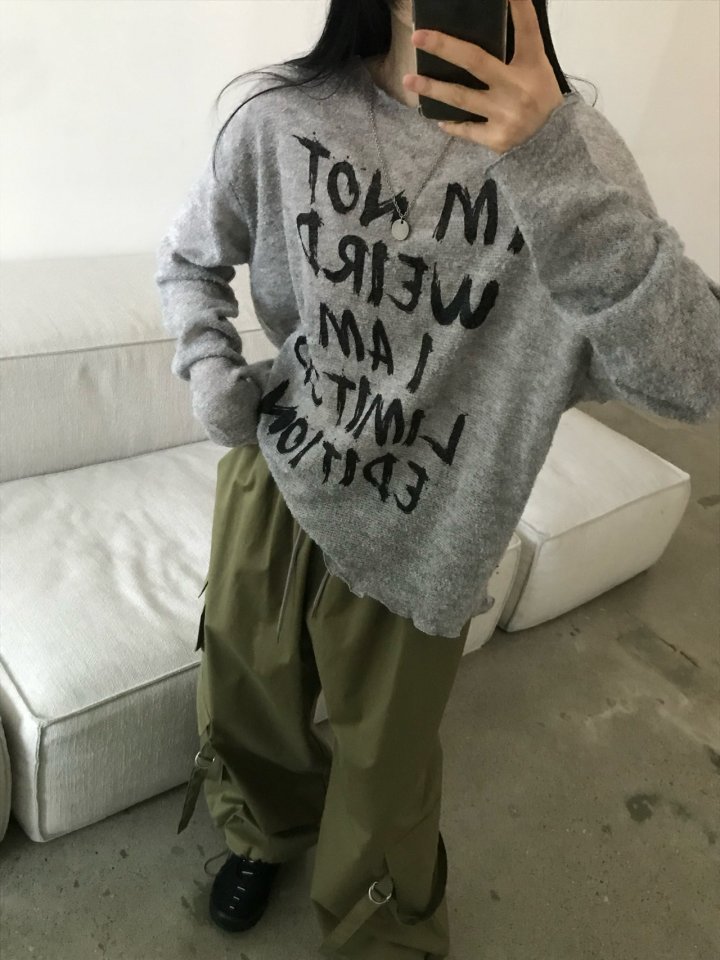 Buckle - Korean Women Fashion - #womensfashion - Wool Buckle Knit Pullover - 2