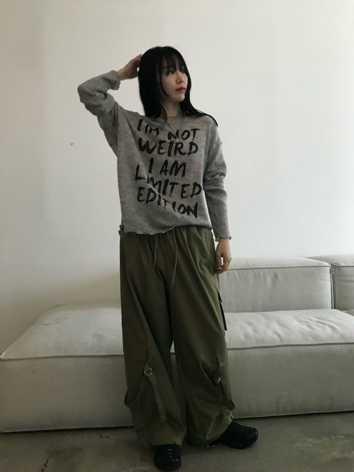 Buckle - Korean Women Fashion - #momslook - Wool Buckle Knit Pullover - 4
