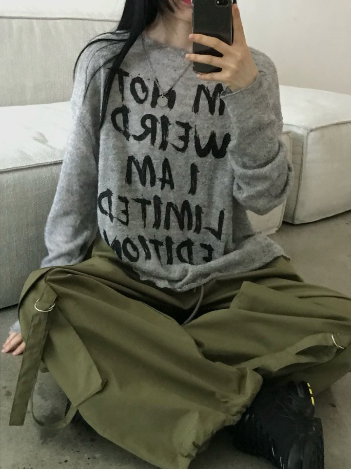 Buckle - Korean Women Fashion - #womensfashion - Wool Buckle Knit Pullover - 8