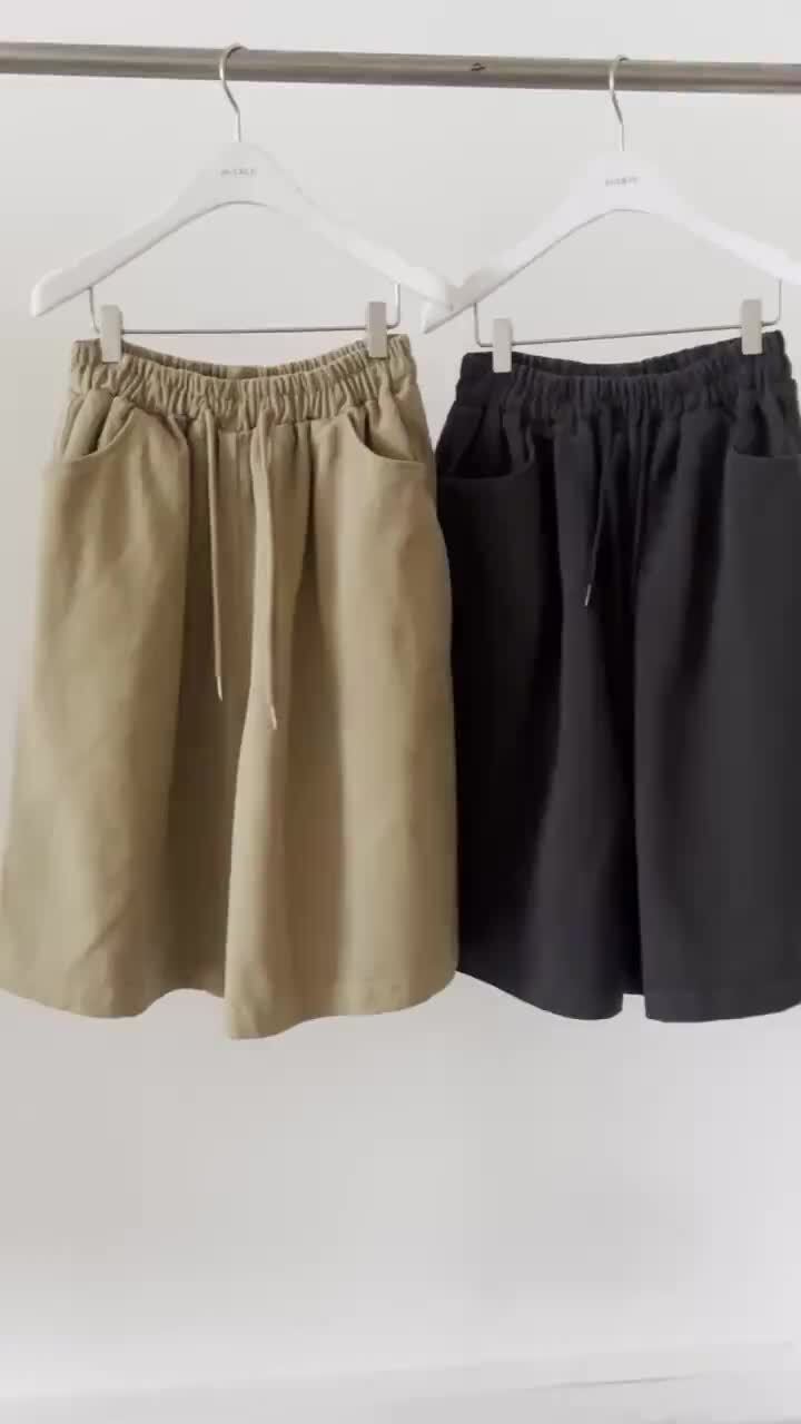 Buckle - Korean Women Fashion - #momslook - Curve Bermuda Pants - 4