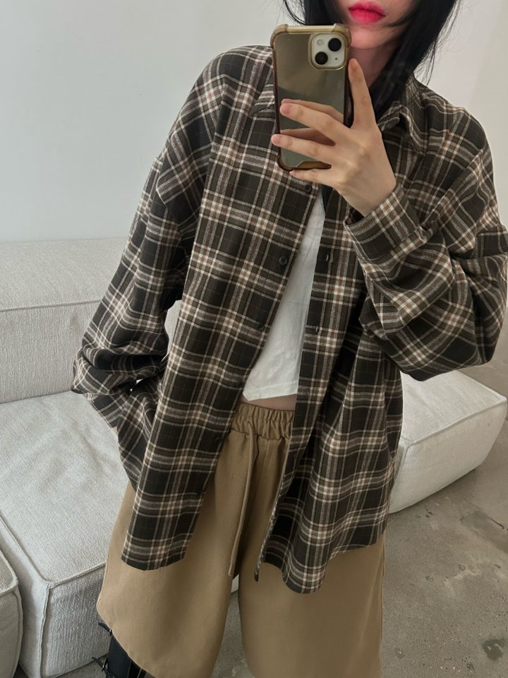 Buckle - Korean Women Fashion - #momslook - Bay Check Shirt - 4
