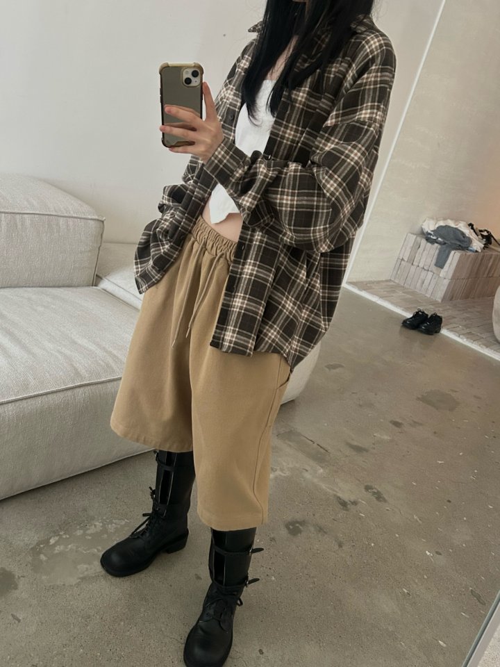 Buckle - Korean Women Fashion - #womensfashion - Bay Check Shirt - 6