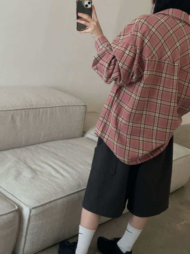 Buckle - Korean Women Fashion - #womensfashion - Bay Check Shirt - 11