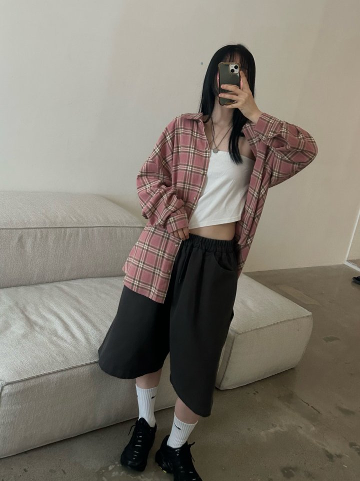 Buckle - Korean Women Fashion - #womensfashion - Bay Check Shirt - 7