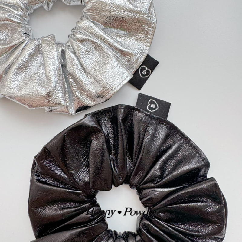 Bunny Powder - Korean Children Fashion - #Kfashion4kids - Glossy Scrunchie