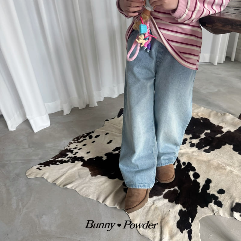 Bunny Powder - Korean Children Fashion - #Kfashion4kids - Alpha Denim Pants - 6