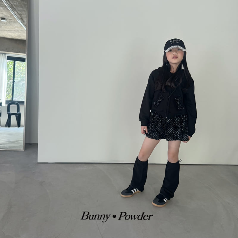 Bunny Powder - Korean Children Fashion - #childrensboutique - Ribbon Hoodie Zip-up - 7