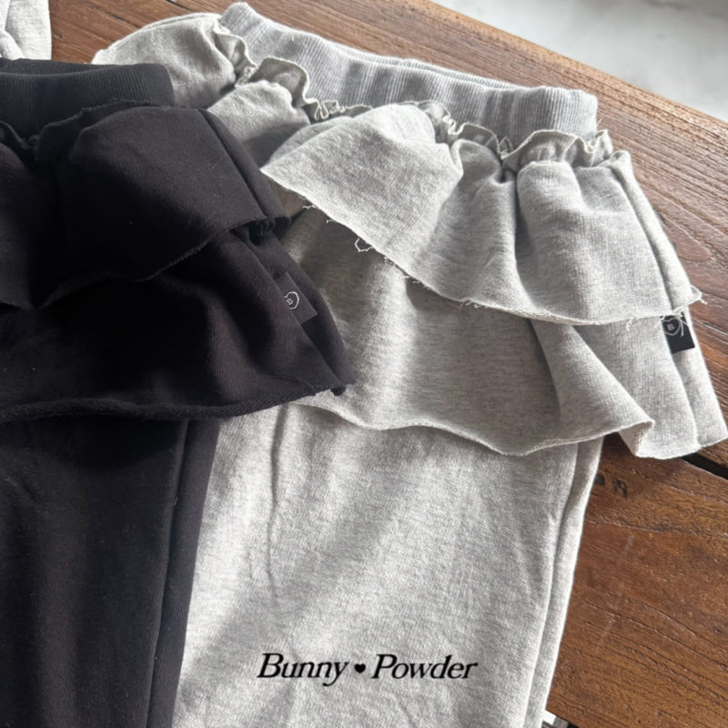 Bunny Powder - Korean Children Fashion - #designkidswear - Raw Edge Ruffle Skirt Pants