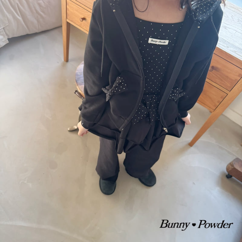 Bunny Powder - Korean Children Fashion - #discoveringself - Ribbon Hoodie Zip-up - 9