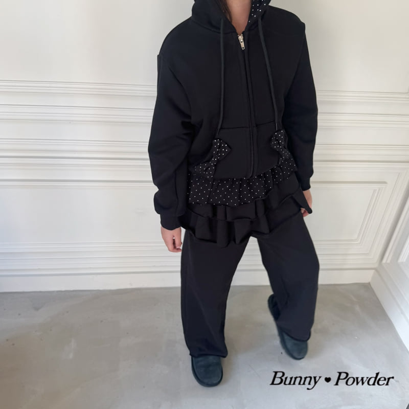 Bunny Powder - Korean Children Fashion - #kidsshorts - Ribbon Hoodie Zip-up - 11