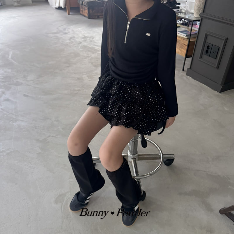 Bunny Powder - Korean Children Fashion - #fashionkids - Annie Half Zip-up Tee - 4