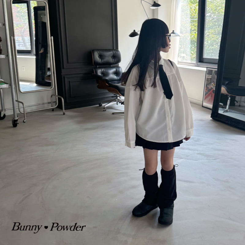 Bunny Powder - Korean Children Fashion - #kidsshorts - Shirring Shirt - 3
