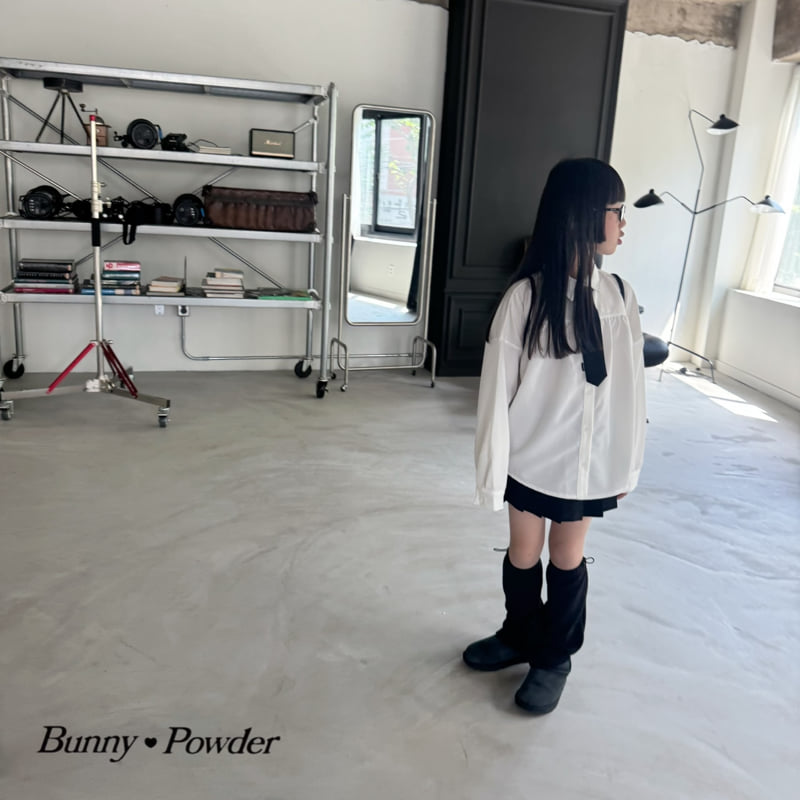 Bunny Powder - Korean Children Fashion - #kidsshorts - Shirring Shirt - 4