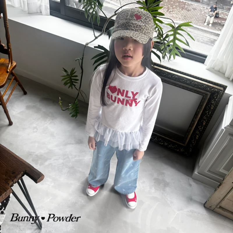 Bunny Powder - Korean Children Fashion - #kidsstore - Ribbon Denim Pants - 12