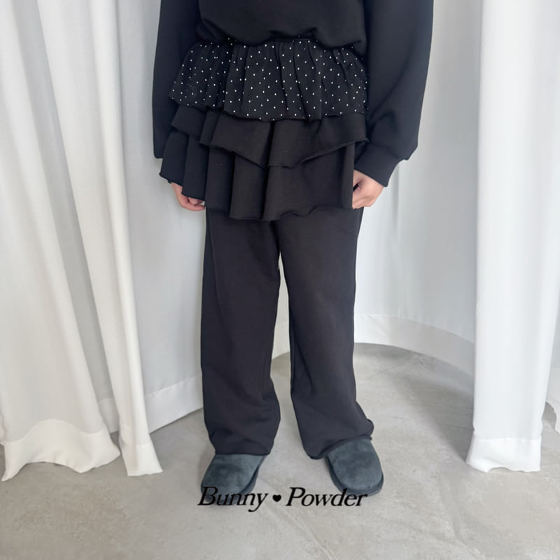 Bunny Powder - Korean Children Fashion - #kidsstore - Raw Edge Ruffle Skirt Pants - 5
