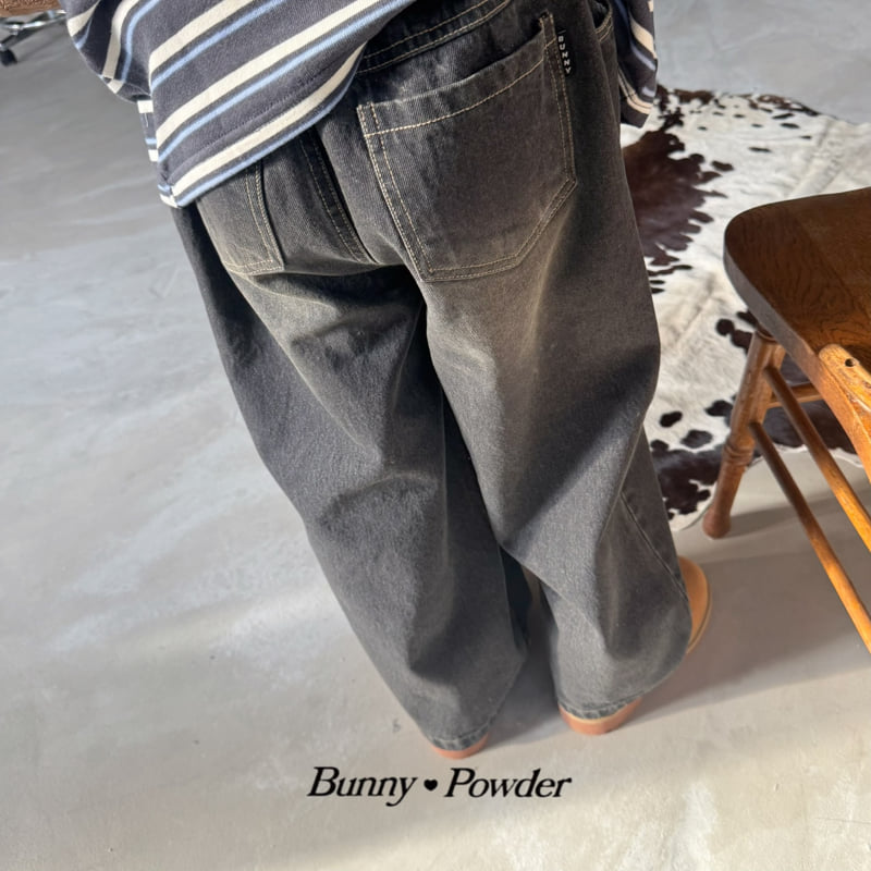 Bunny Powder - Korean Children Fashion - #littlefashionista - Balloon Denim Pants - 3