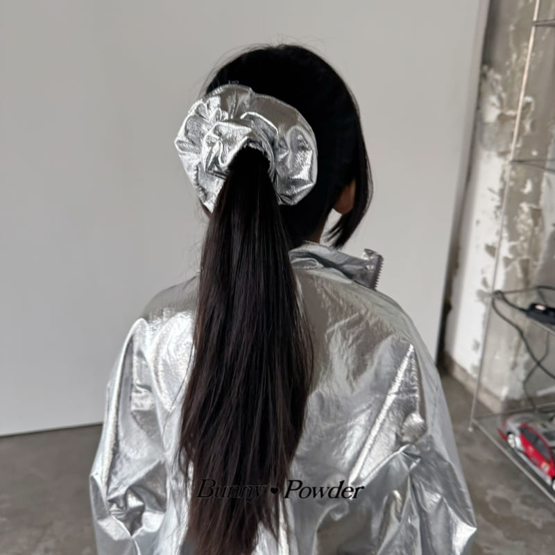 Bunny Powder - Korean Children Fashion - #prettylittlegirls - Glossy Scrunchie - 5