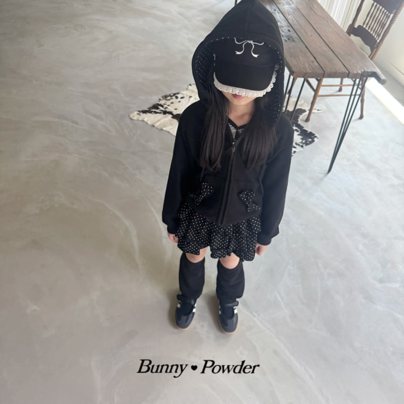 Bunny Powder - Korean Children Fashion - #stylishchildhood - Ribbon Hoodie Zip-up - 5