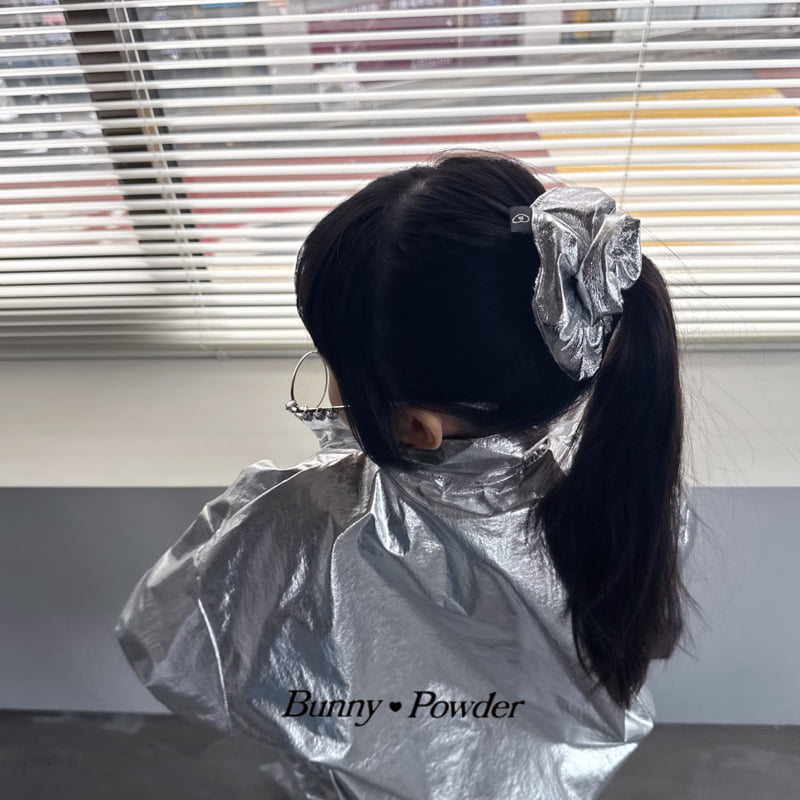 Bunny Powder - Korean Children Fashion - #todddlerfashion - Glossy Scrunchie - 6