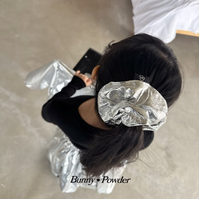 Bunny Powder - Korean Children Fashion - #toddlerclothing - Glossy Scrunchie - 7