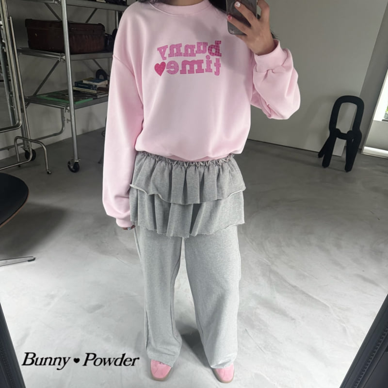 Bunny Powder - Korean Women Fashion - #thelittlethings - Raw Edge Ruffle Skirt Pants Adult - 4