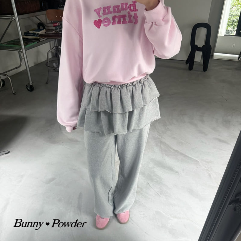 Bunny Powder - Korean Women Fashion - #womensfashion - Raw Edge Ruffle Skirt Pants Adult - 7