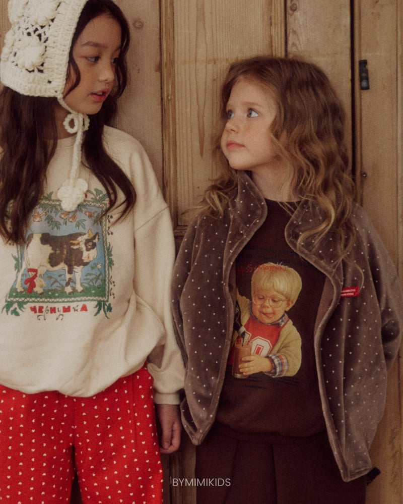 Bymimi - Korean Children Fashion - #Kfashion4kids - Cow Sweatshirt - 6