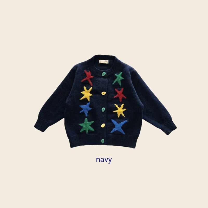Bymimi - Korean Children Fashion - #Kfashion4kids - Star Cardigan