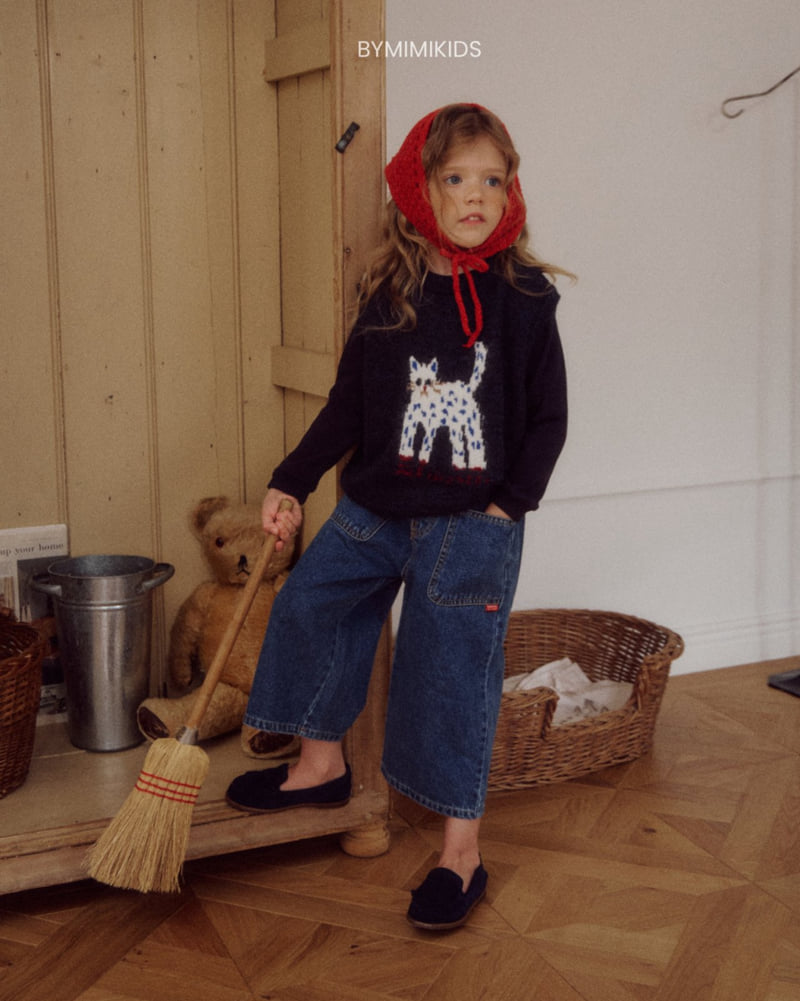 Bymimi - Korean Children Fashion - #childofig - Tommy Denim Pants - 5