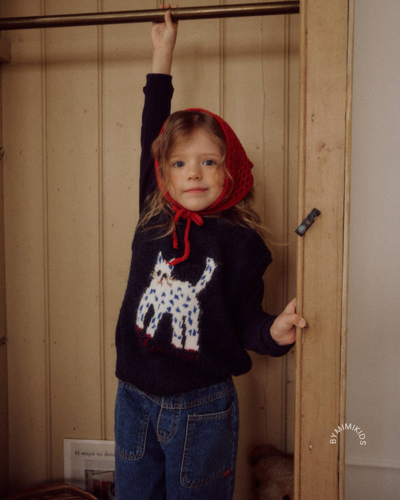 Bymimi - Korean Children Fashion - #childrensboutique - Kitty Knit Vest - 8