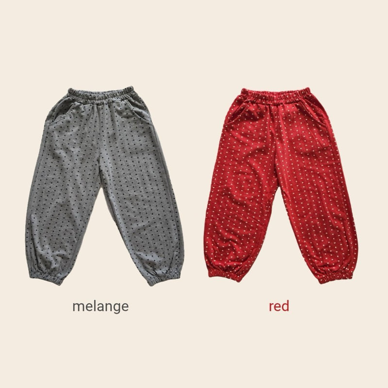 Bymimi - Korean Children Fashion - #designkidswear - Heart Pants