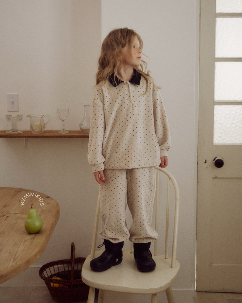 Bymimi - Korean Children Fashion - #childrensboutique - Dot Jogger Pants - 4