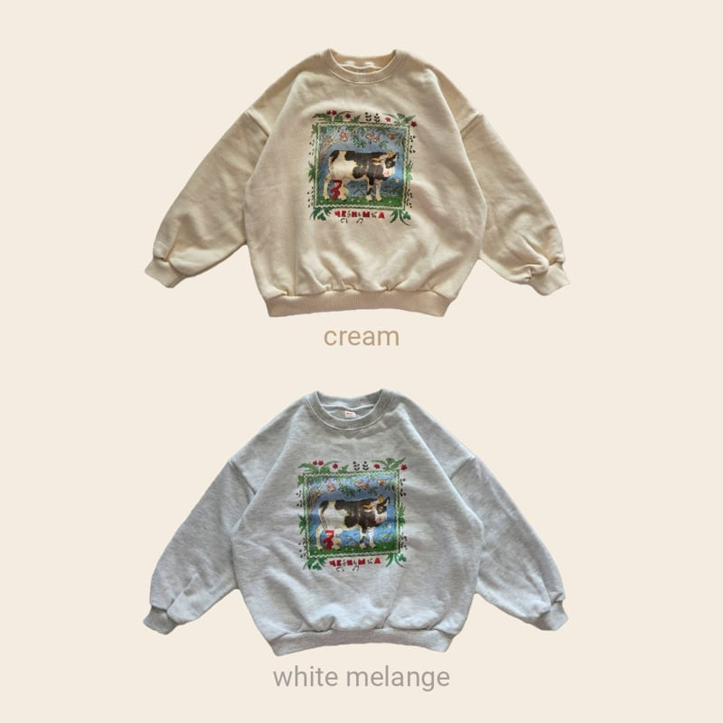 Bymimi - Korean Children Fashion - #discoveringself - Cow Sweatshirt